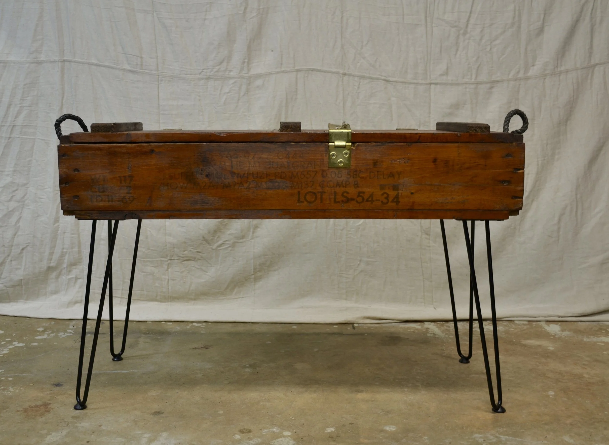 Simple DIY: WWII Ammunition Case Upcycled Into a Table/Chest