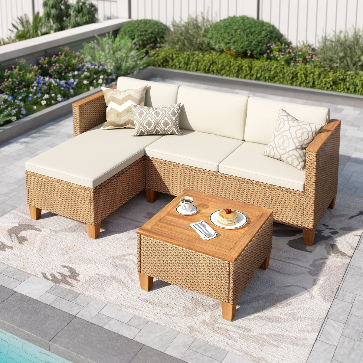 Outdoor patio furniture set