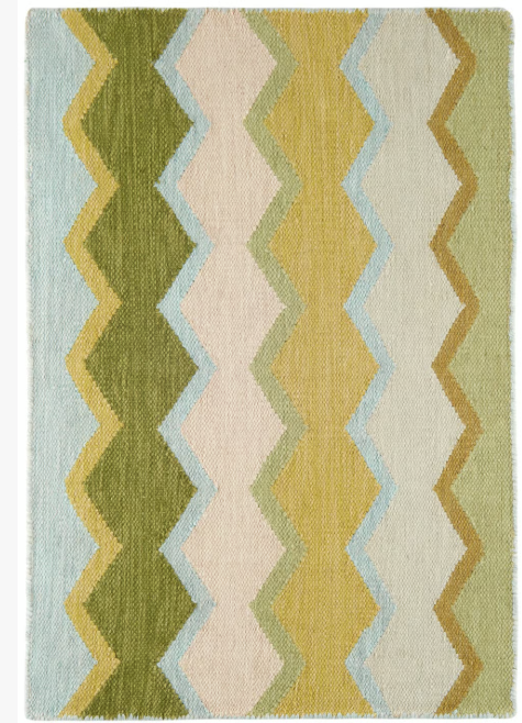 Chevron pattern outdoor rug