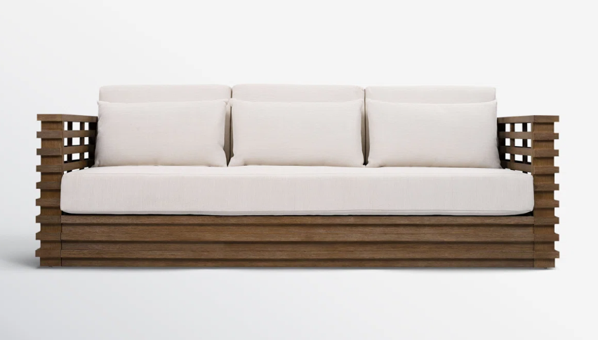 White outdoor sectional sofa