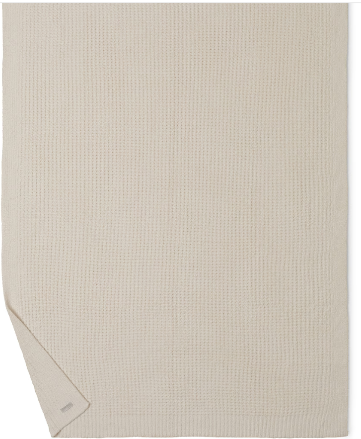 Barefoot Dreams CozyChic Waffle Throw oatmeal spring home refresh