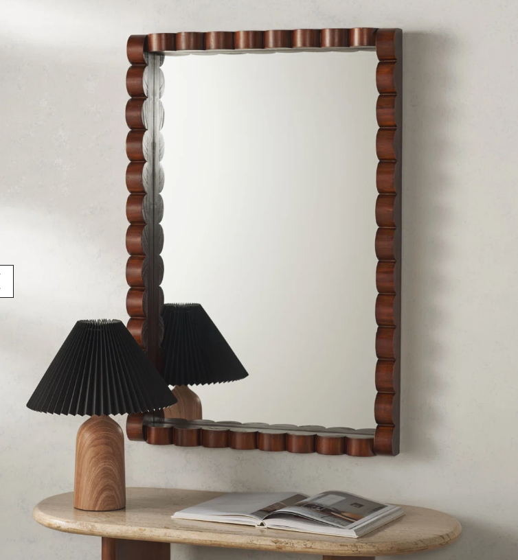 Larina Solid Wood Round Mirror AllModern alternate size spring home decor