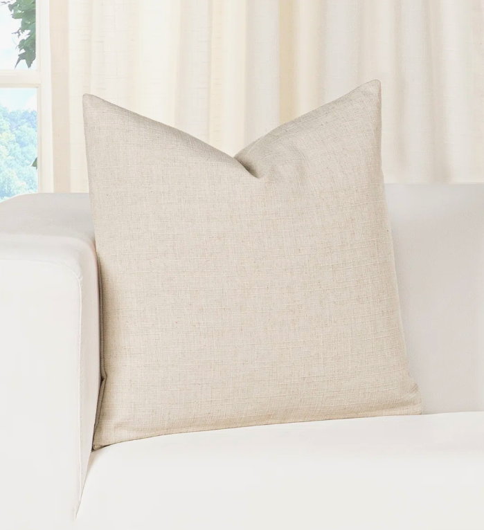 Indy Faux Linen Accent Pillow Joss and Main spring home refresh swap