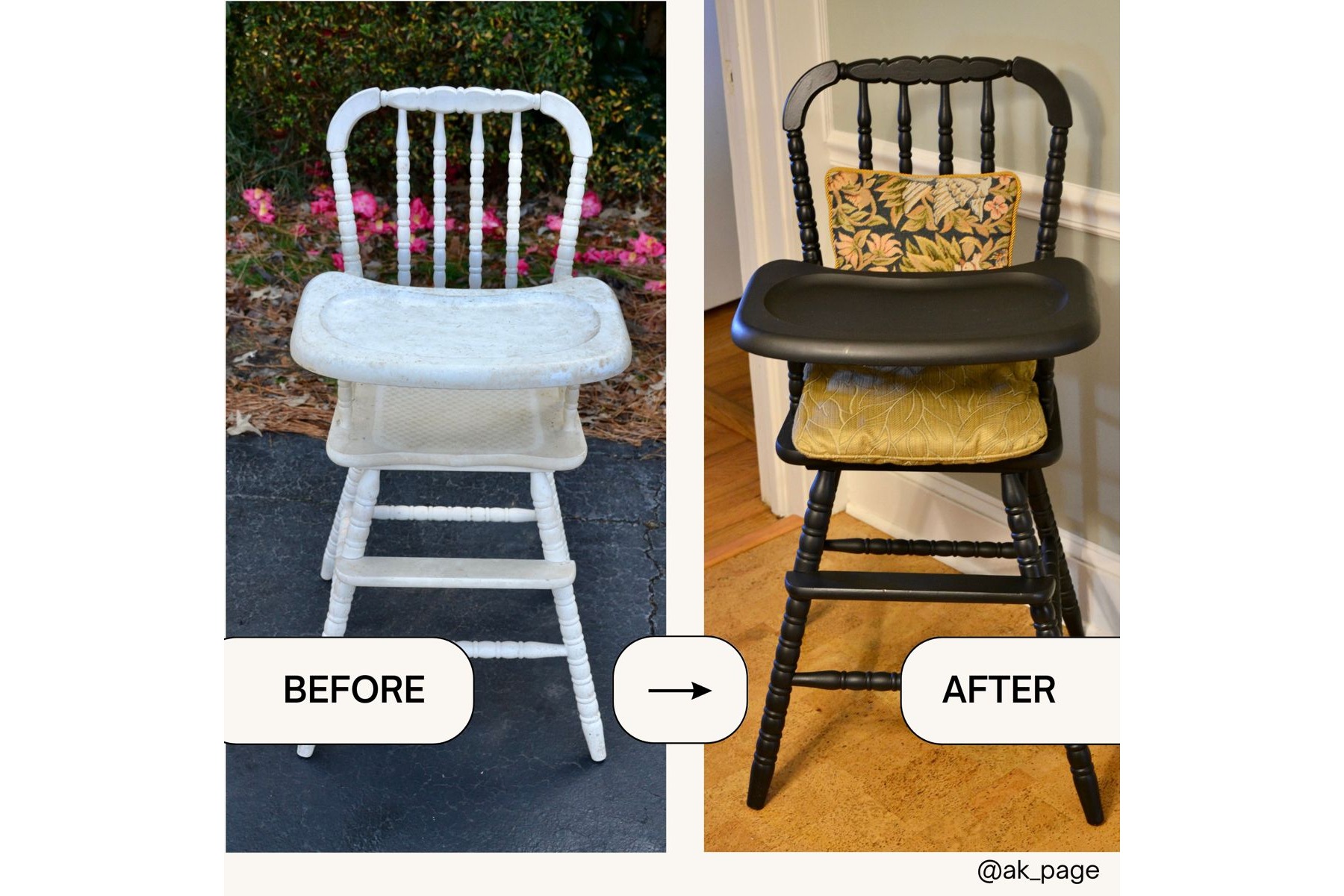 Jenny Lind High Chair Makeover: From a $10 Thrift Find to an Ultimate Event Rental