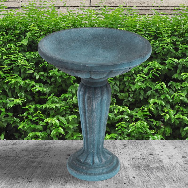 Alcott Hill Espino Grecian Column Outdoor Bird Bath