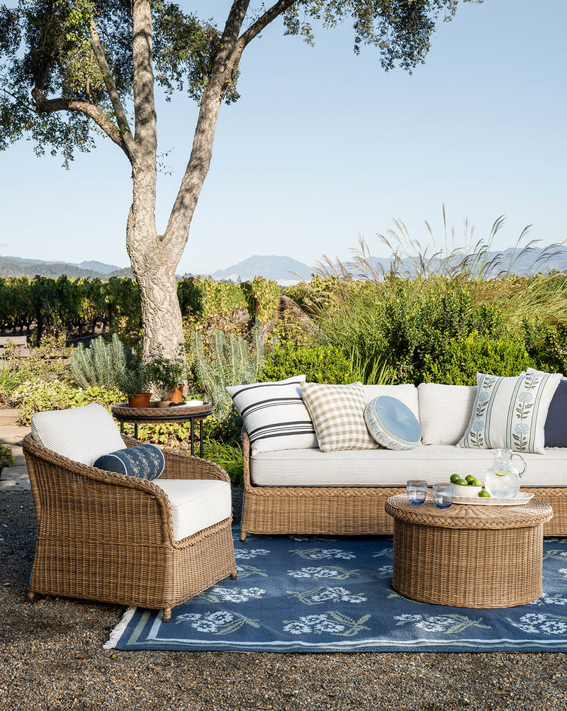 Studio McGee Aldridge Handwoven Indoor Outdoor Rug in tonal natural fiber, 30 percent off Memorial Day 2026