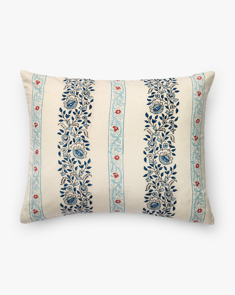 Studio McGee Betsy Pillow Cover in blue and cream pattern, 15 percent off Memorial Day Sale 2026
