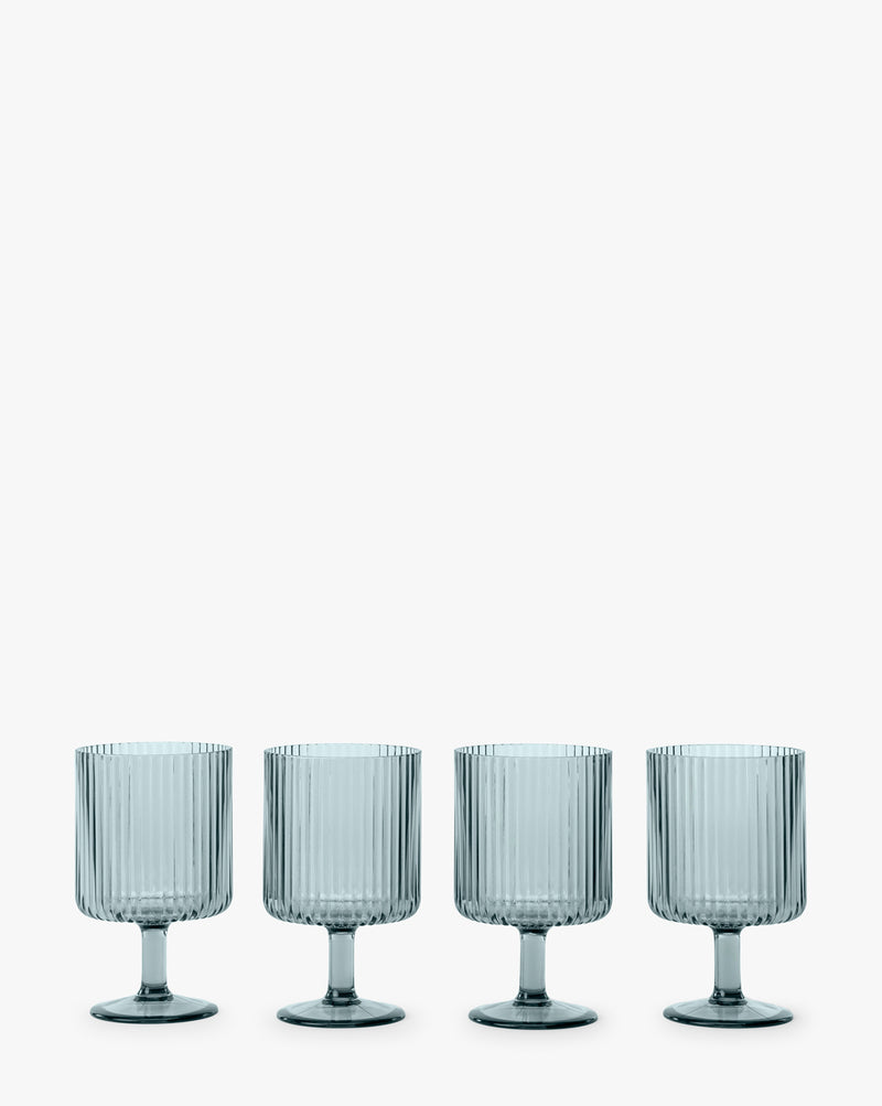 Studio McGee Sanibel Acrylic Goblets in green acrylic glass set of four, 30 percent off Memorial Day Sale
