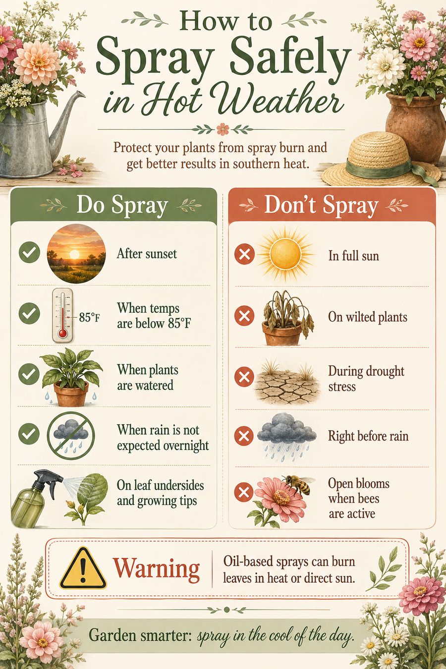 How to Spray Safely in Hot Weather