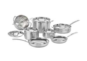 Cuisinart MultiClad Pro 12-piece triple ply stainless steel cookware set Walmart deal