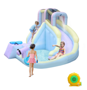 KTAXON 7-in-1 inflatable water slide bounce house with splash pool and surfboard Walmart deal