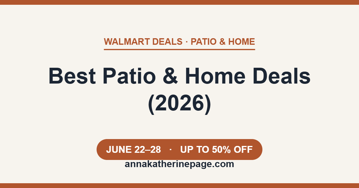 Best Walmart patio and home deals 2026, up to 50% off
